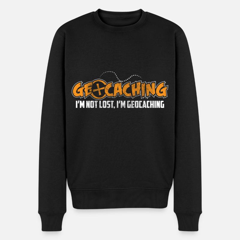 Géocache Caching Nature - Pull Premium bio Homme - noir