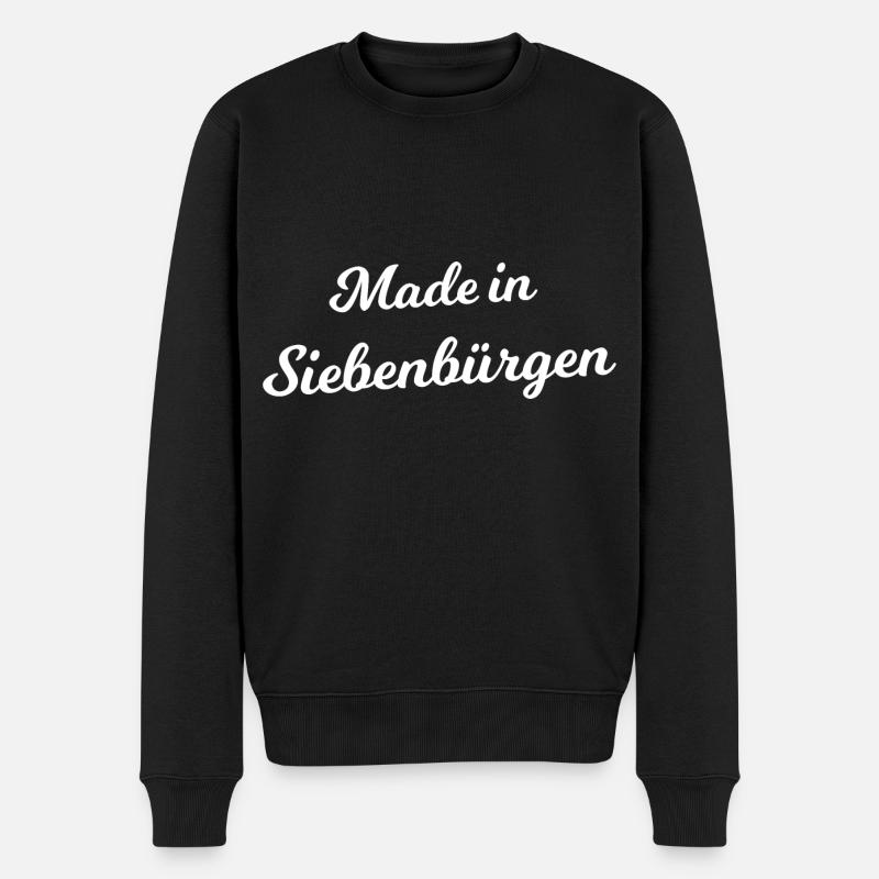 Geboren in Siebenbürgen - Männer Premium Bio Pullover - Schwarz