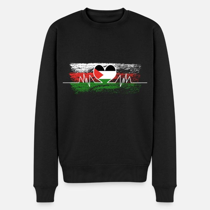 Palestine - Pull Premium bio Homme - noir