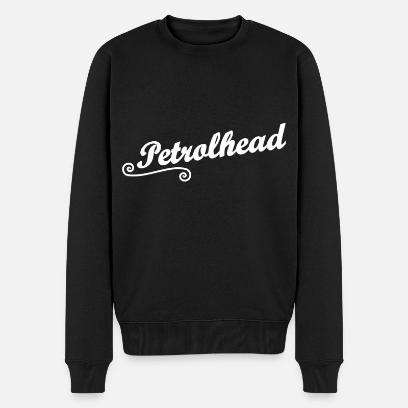 Benzinkopf - Männer Premium Bio Pullover - Schwarz