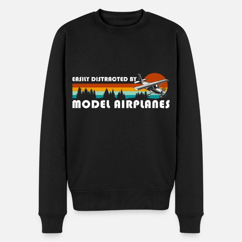 Maquette d’aéromodélisme - Pull Premium bio Homme - noir