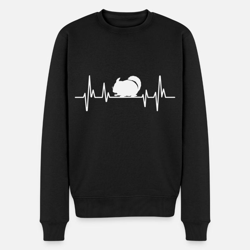 Chinchilla - Männer Premium Bio Pullover - Schwarz