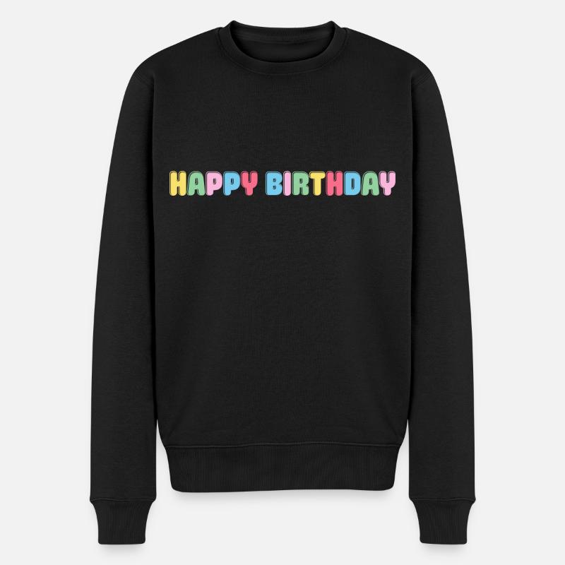 Joyeux anniversaire Félicitations anniversaire - Pull Premium bio Homme - noir