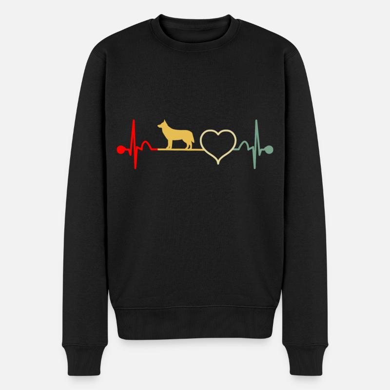 Harzer Fuchs Hütehund Hunderasse Hezschlag - Männer Premium Bio Pullover - Schwarz