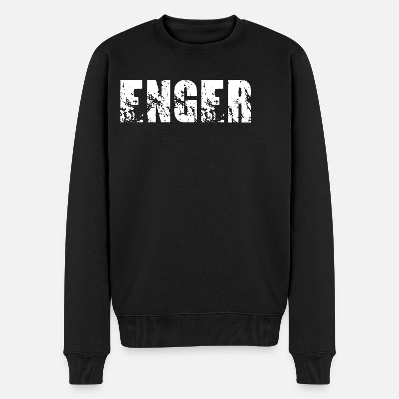 Enger - Männer Premium Bio Pullover - Schwarz