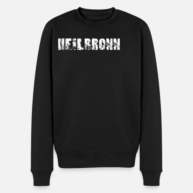 Heilbronn - Männer Premium Bio Pullover - Schwarz