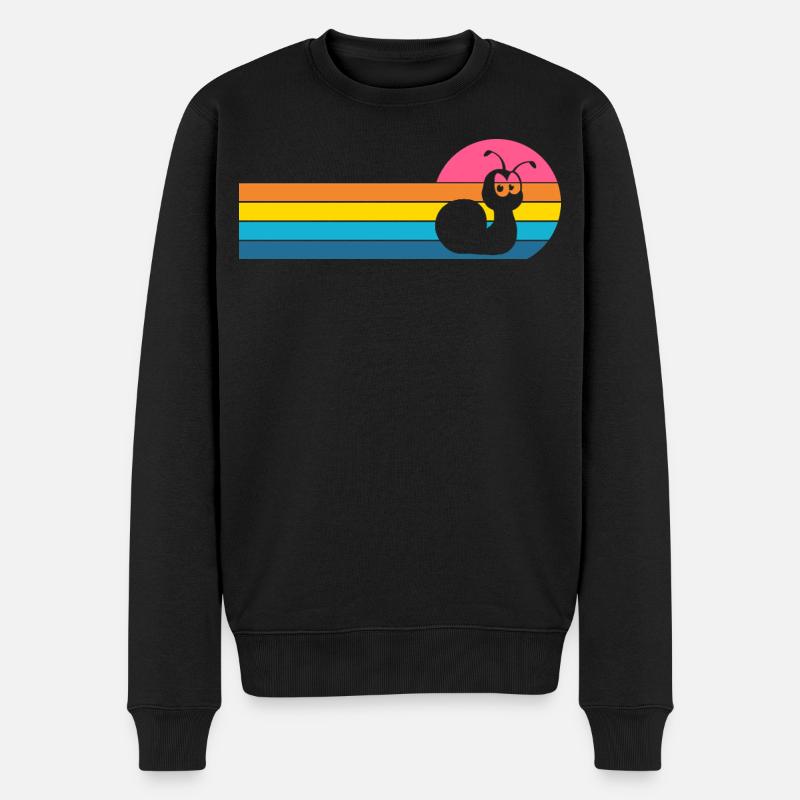 Schnecke - Männer Premium Bio Pullover - Schwarz