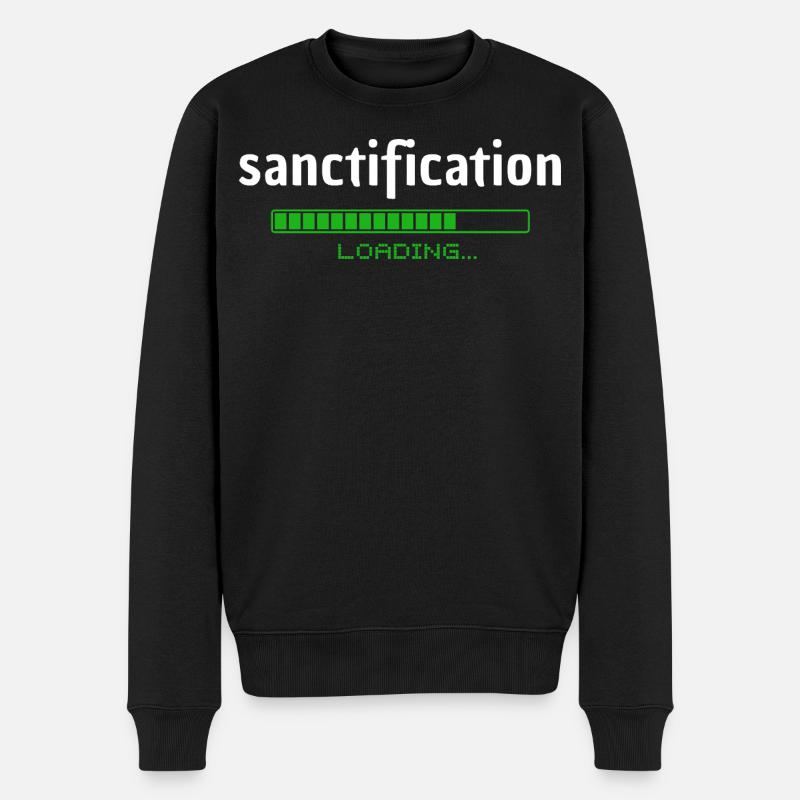 Sanctification - Heiligung - loading - christlich - Männer Premium Bio Pullover - Schwarz