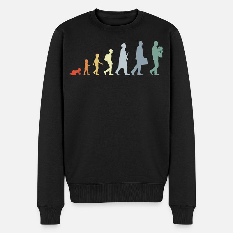 Entwicklung eines Waldhornisten - Männer Premium Bio Pullover - Schwarz