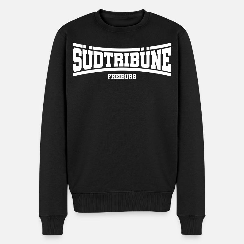 Südtribüne Freiburg | Farbe änderbar - Männer Premium Bio Pullover - Schwarz