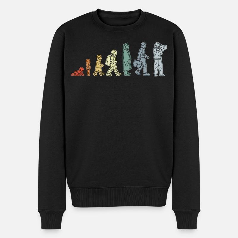 De bébé à caméraman - Pull Premium bio Homme - noir