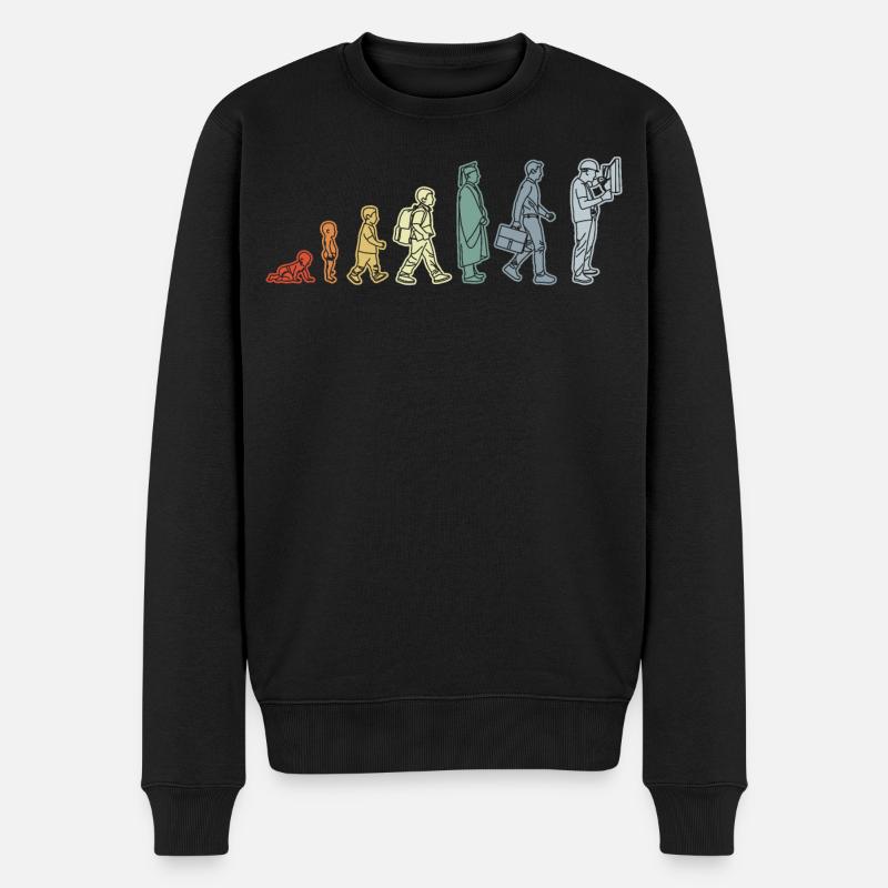 Cycle de vie de l’électricien - Pull Premium bio Homme - noir