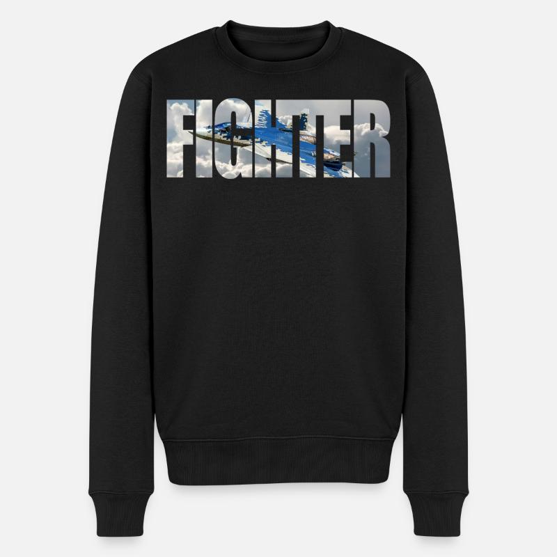 Chasseur Su-57 - Pull Premium bio Homme - noir