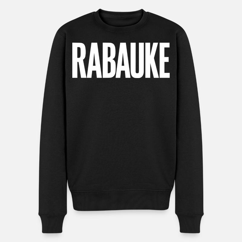 Rabauke - Männer Premium Bio Pullover - Schwarz