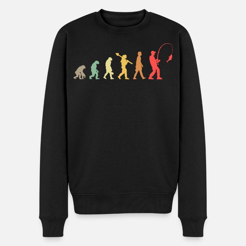 Pêche évolutive - Pull Premium bio Homme - noir