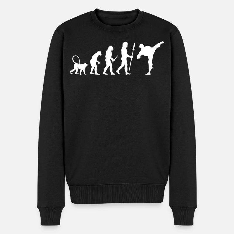 Karate Evolution - Men's Premium Organic Jumper - black