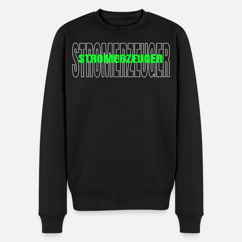 Production d’énergie durable - Pull Premium bio Homme - noir