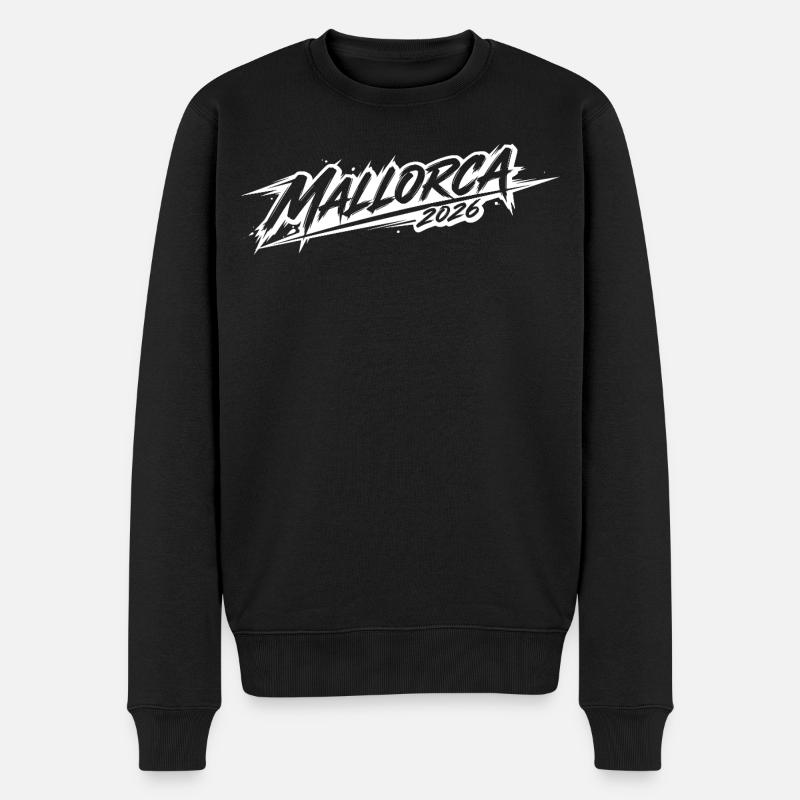 Mallorca 2026  - Männer Premium Bio Pullover - Schwarz