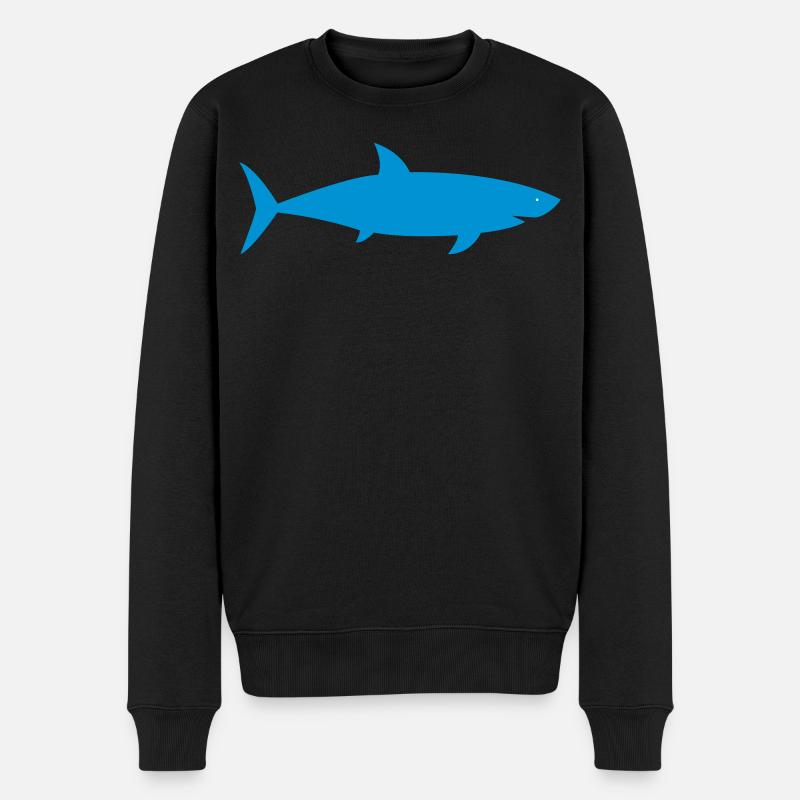 requin - Pull Premium bio Homme - noir
