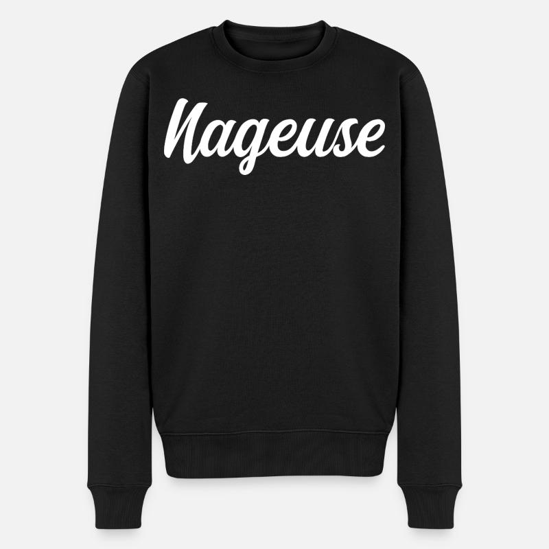 Nageuse - Pull Premium bio Homme - noir