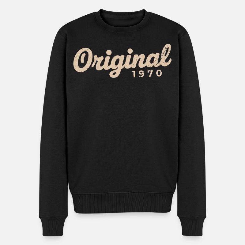Cadeau d’anniversaire 1970 | Nées en 1970 - Pull Premium bio Homme - noir