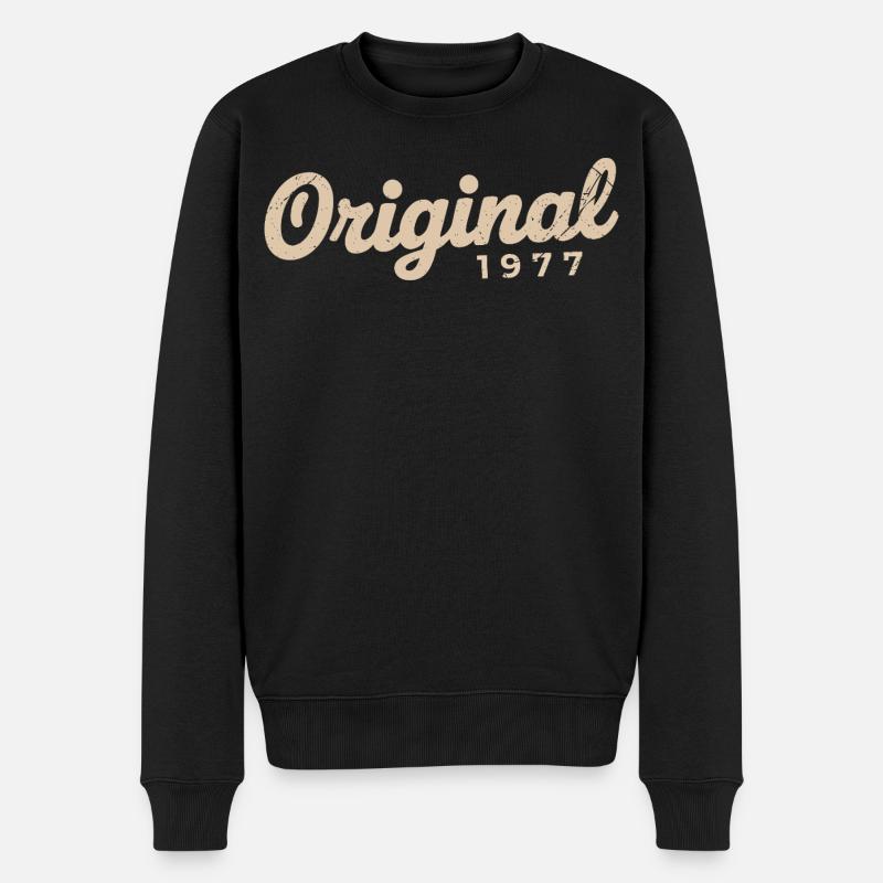 Cadeau d’anniversaire 1977 | Nées en 1977 - Pull Premium bio Homme - noir