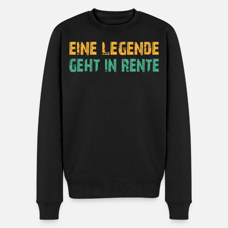 Ruhestand Legende - Männer Premium Bio Pullover - Schwarz