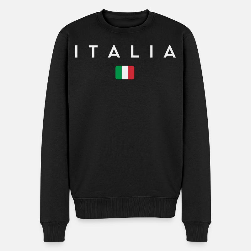 Drapeau de l’Italie, fierté italienne - Pull Premium bio Homme - noir