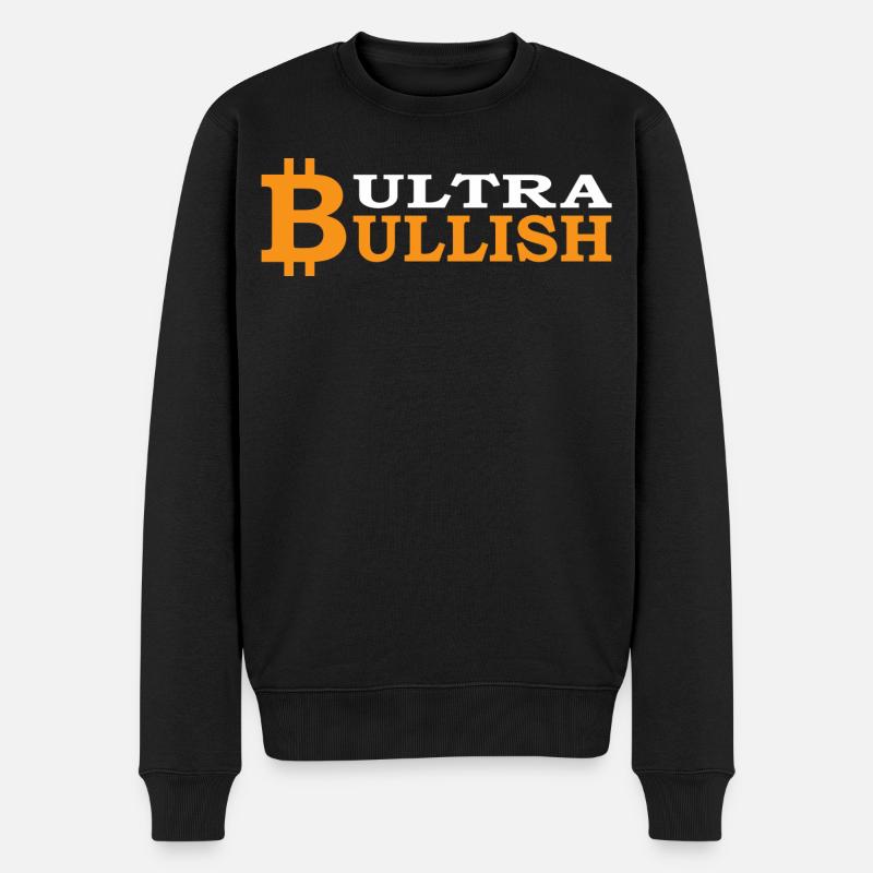 Bitcoin Ultra Bull BTC - Männer Premium Bio Pullover - Schwarz