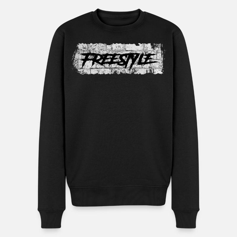 Freistil - Männer Premium Bio Pullover - Schwarz