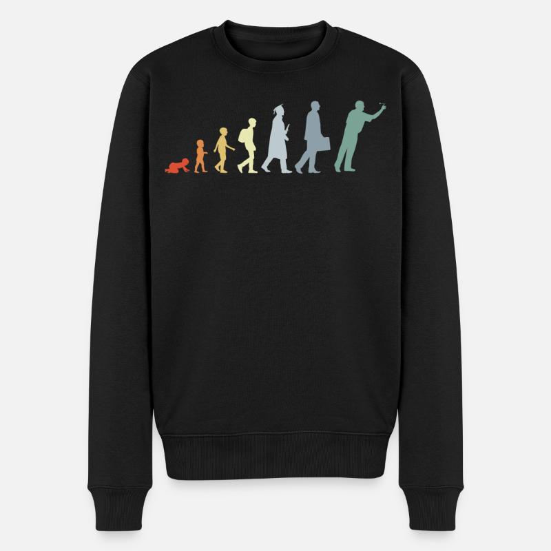 Darter Evolution - Men's Premium Organic Jumper - black