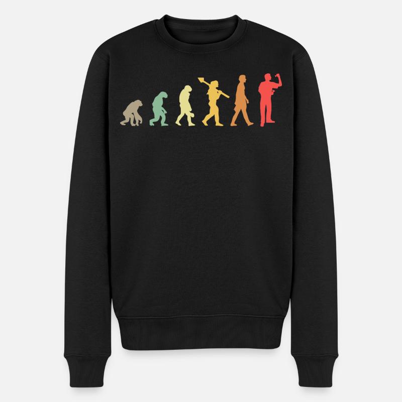 Fléchettes Evolution Lecteur de fléchettes - Pull Premium bio Homme - noir