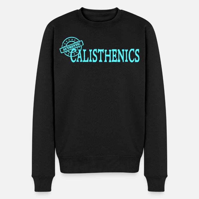 Calisthenics - Männer Premium Bio Pullover - Schwarz