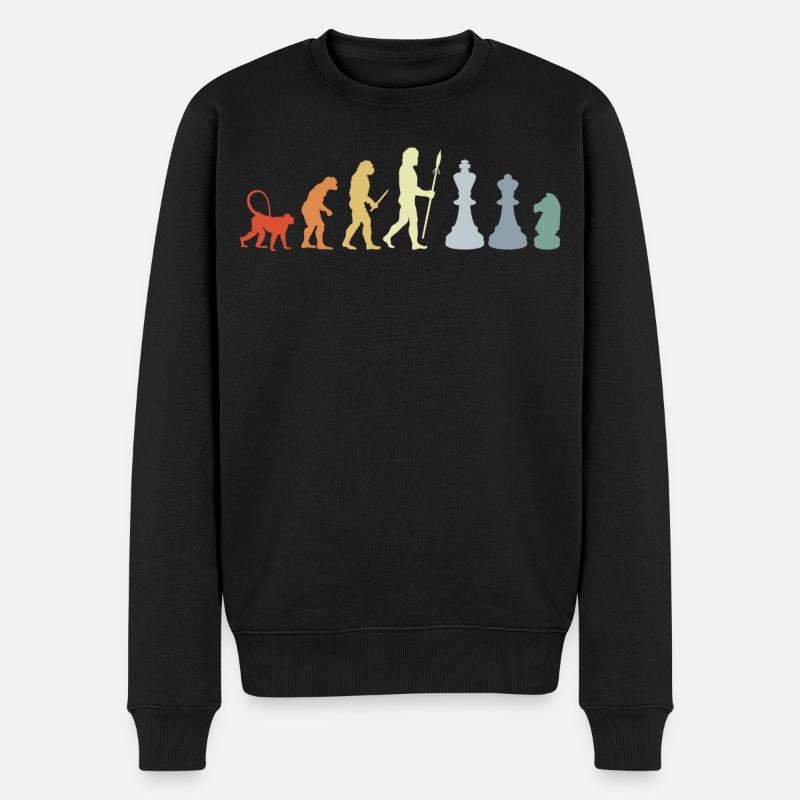 Développement des échecs - Pull Premium bio Homme - noir