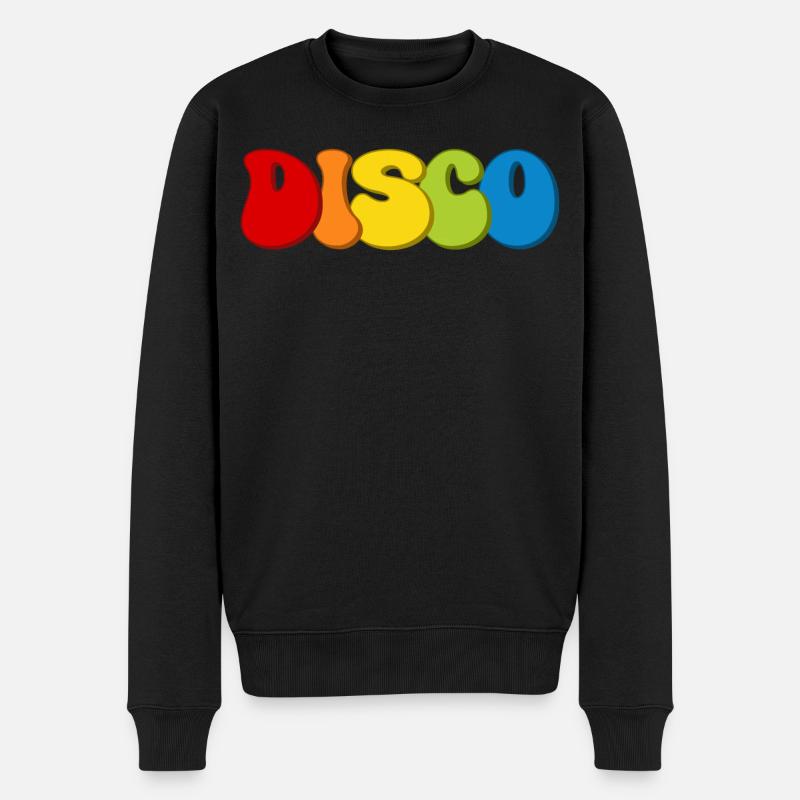 Disco - Männer Premium Bio Pullover - Schwarz