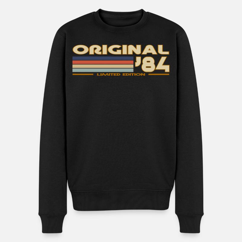 1984 - Männer Premium Bio Pullover - Schwarz