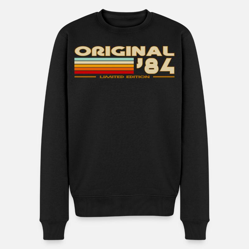 1984 - Männer Premium Bio Pullover - Schwarz