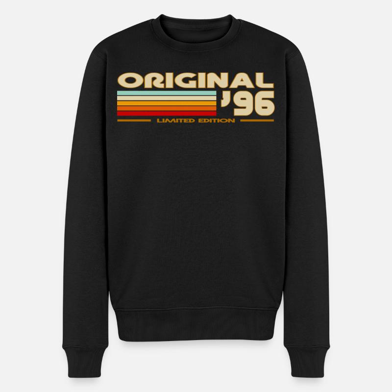 1996 - Männer Premium Bio Pullover - Schwarz