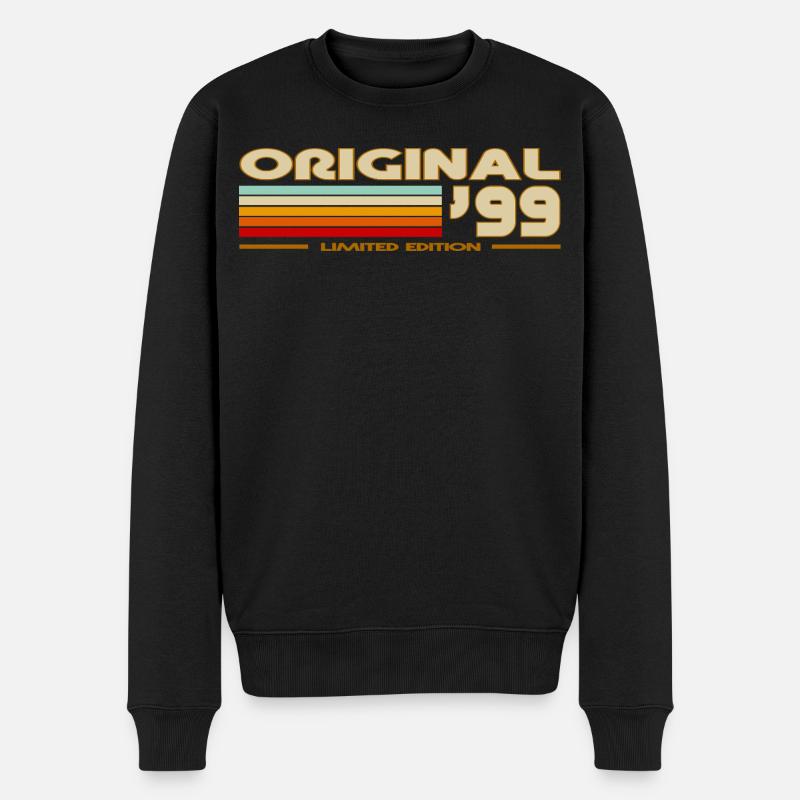 1999 - Männer Premium Bio Pullover - Schwarz