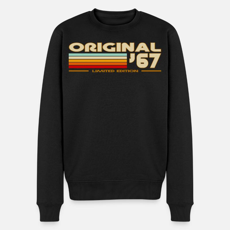 1967 - Männer Premium Bio Pullover - Schwarz