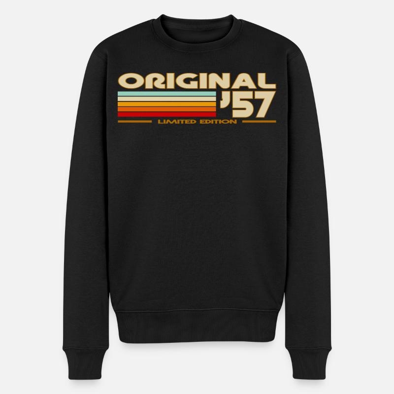 1957 - Männer Premium Bio Pullover - Schwarz