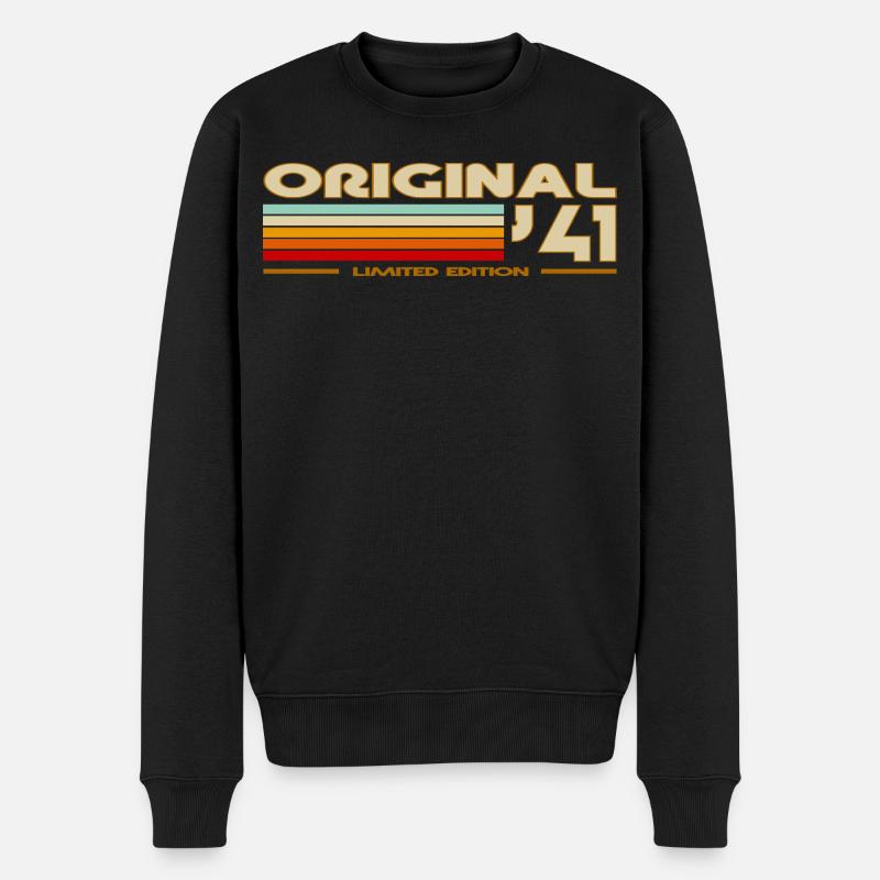 1941 - Männer Premium Bio Pullover - Schwarz