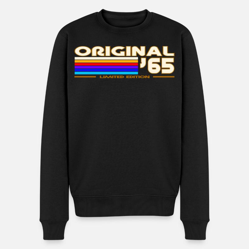 1965 - Männer Premium Bio Pullover - Schwarz