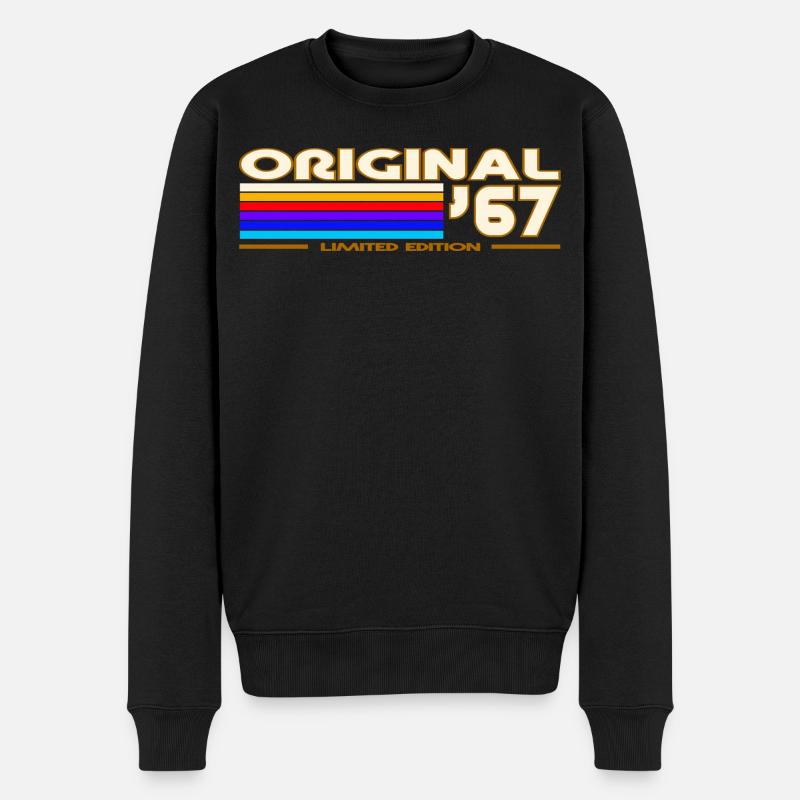 1967 - Männer Premium Bio Pullover - Schwarz