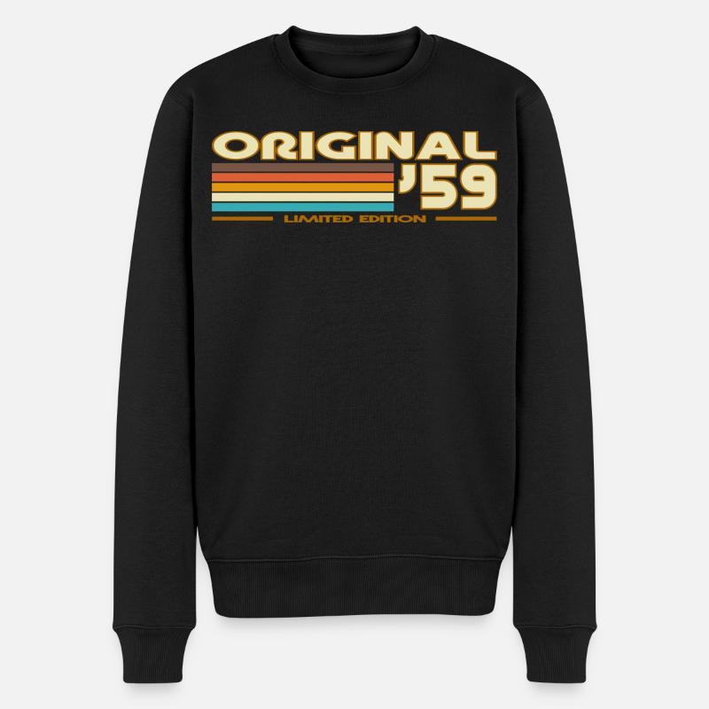 1959 - Männer Premium Bio Pullover - Schwarz