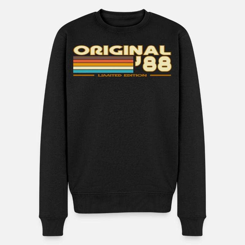 Original 88 Retro Stripes - Pull Premium bio Homme - noir