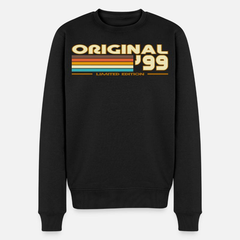 1999 - Männer Premium Bio Pullover - Schwarz