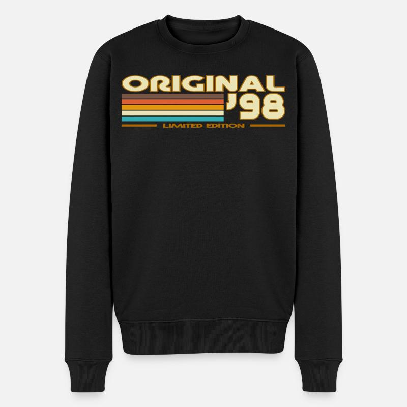 Original 98 Rétro Rayures - Pull Premium bio Homme - noir