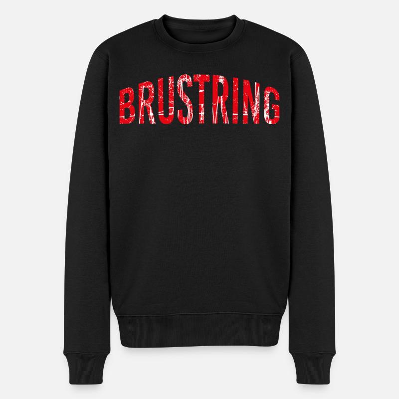 Stuttgart Brustring - Männer Premium Bio Pullover - Schwarz