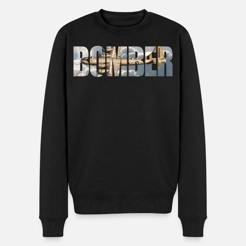B-29 Superfortress - Männer Premium Bio Pullover - Schwarz